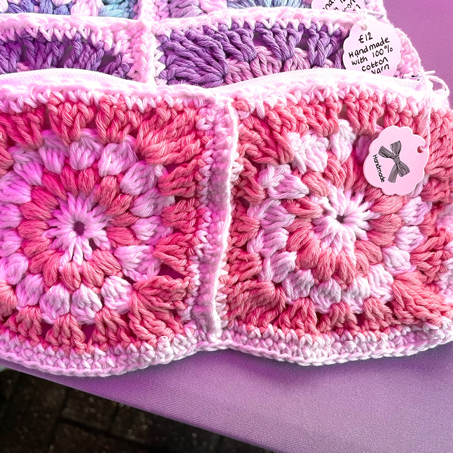 Handmade crochet pencil pouch