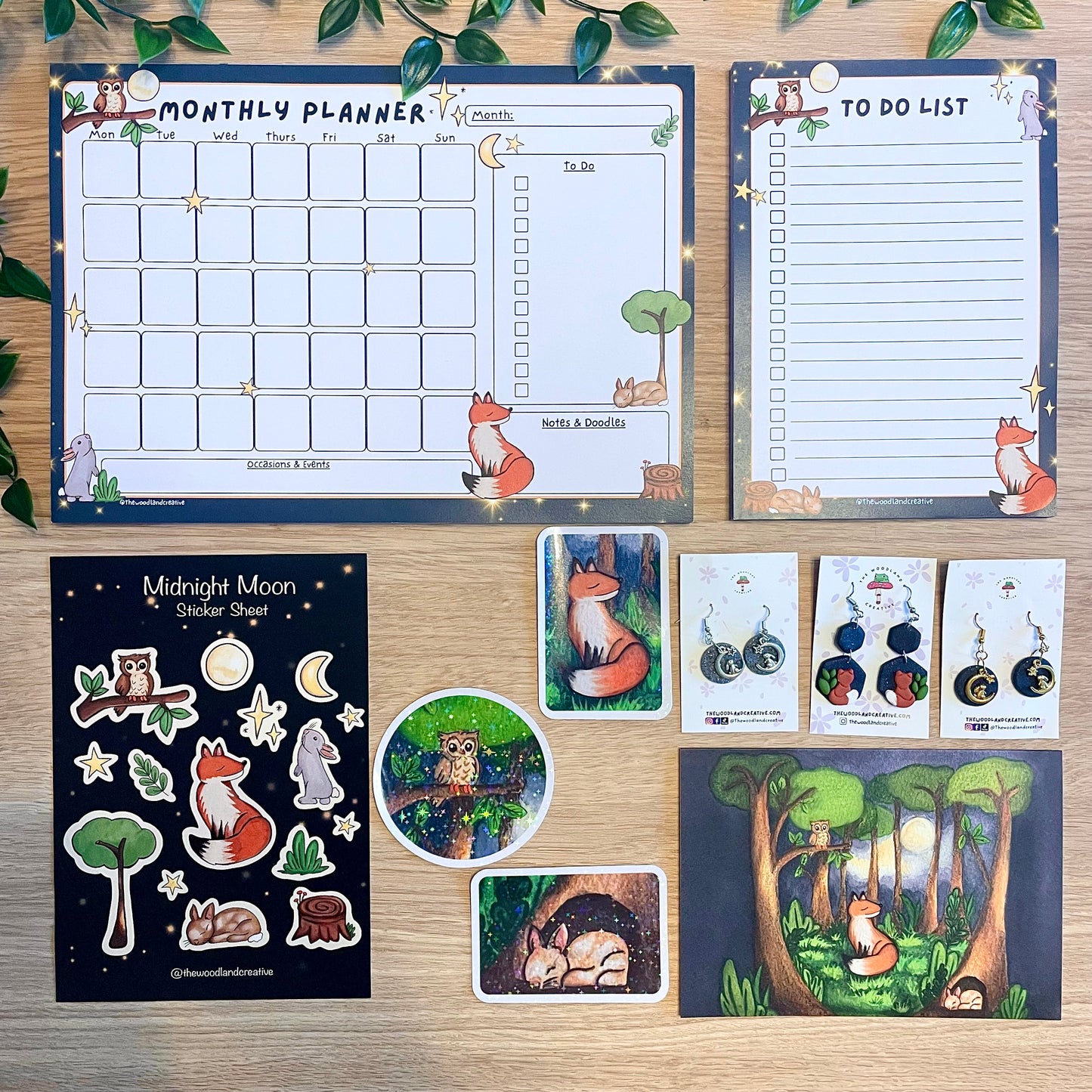 Midnight Moon MonthlyPlanner Pad
