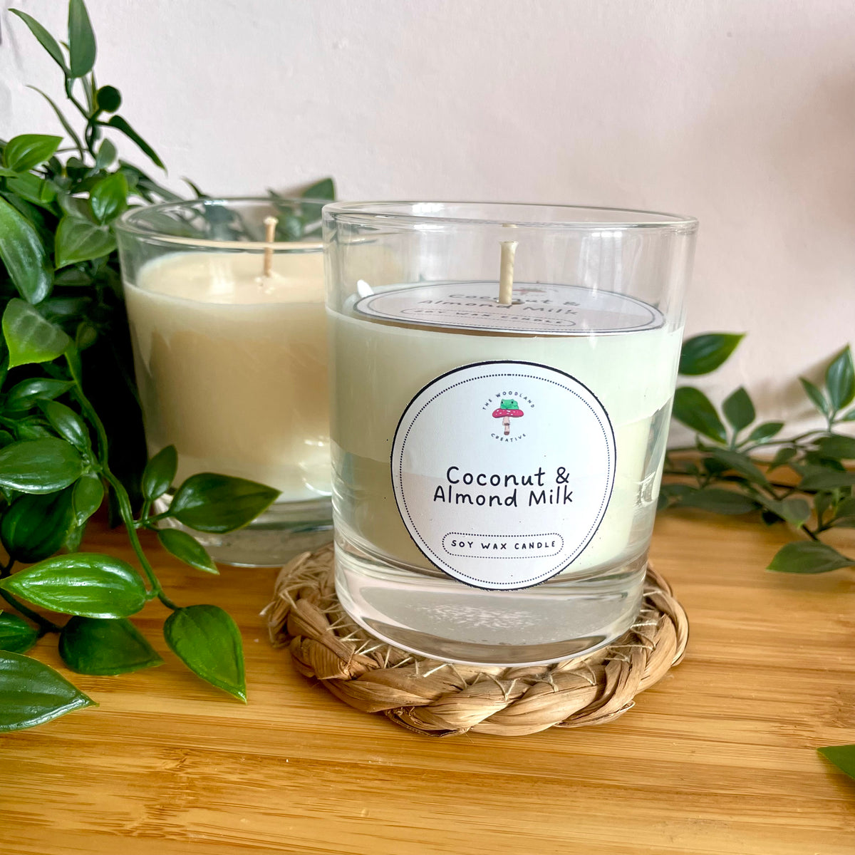 Coconut & Almond Milk handmade soy candle
