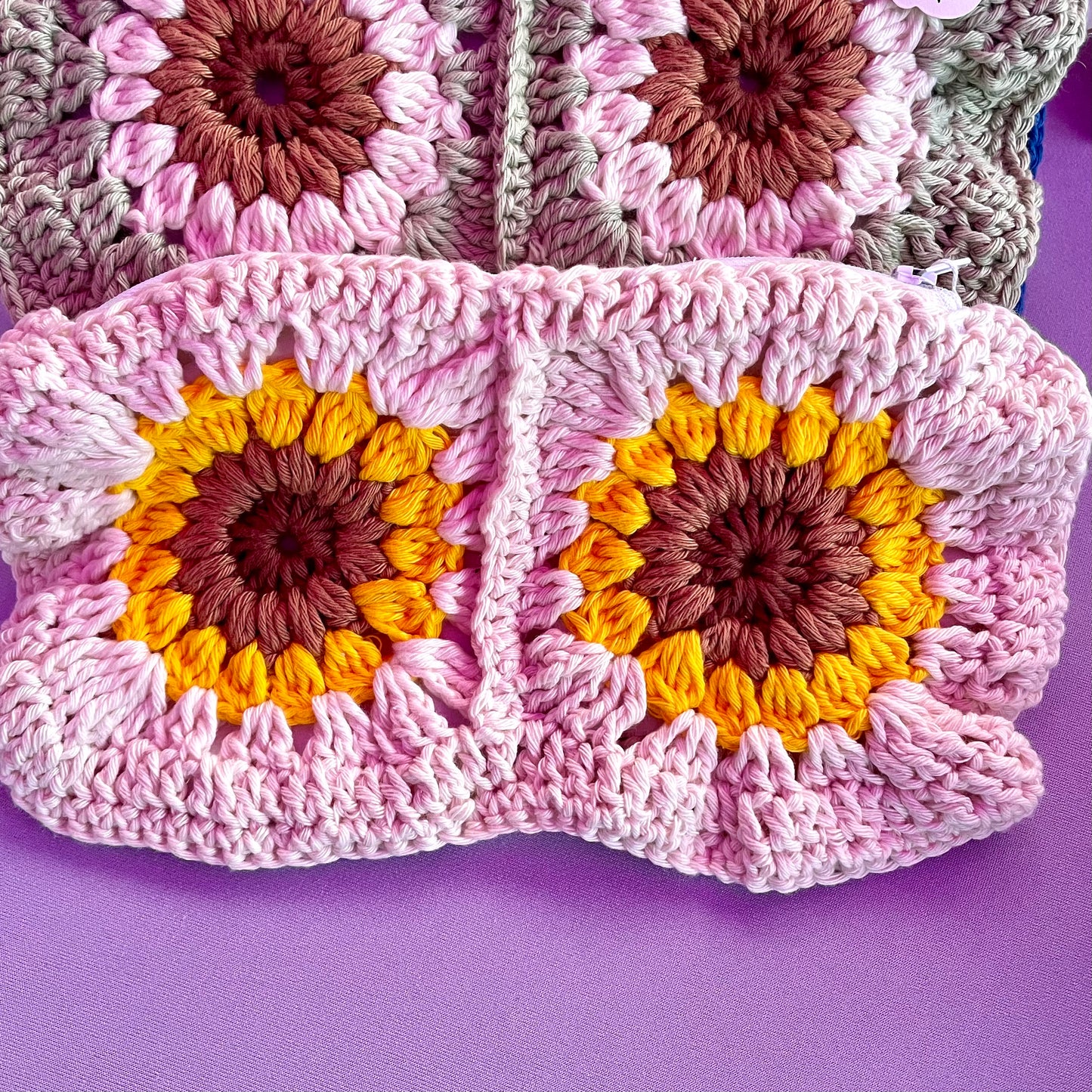 Handmade crochet pencil pouch
