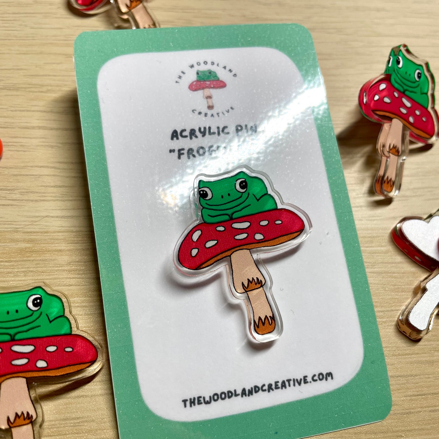 “Frogbert” Acrylic Pin