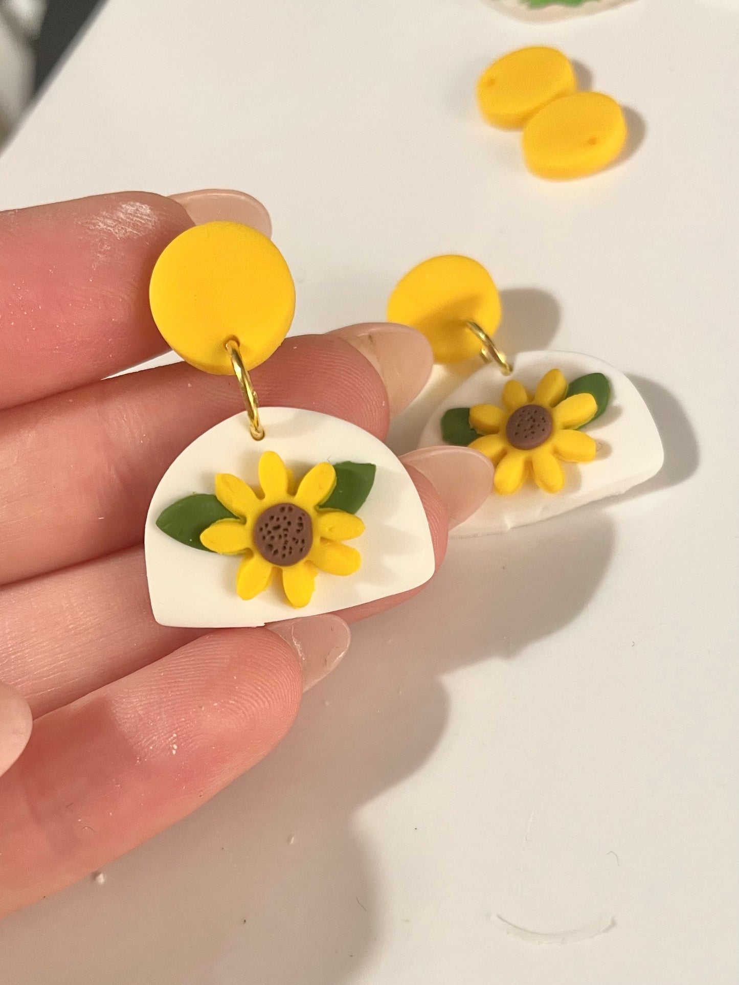 Sunflower Dangle Earrings