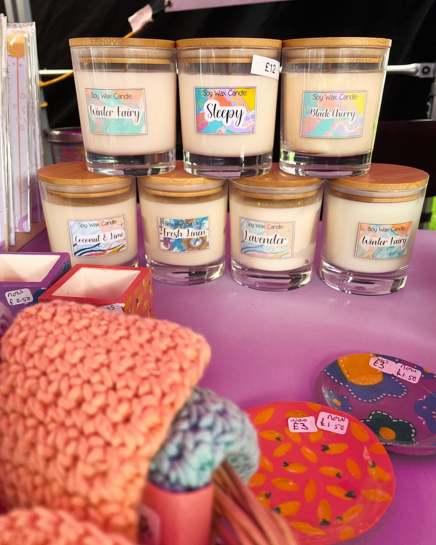 Aliens handmade soy candle