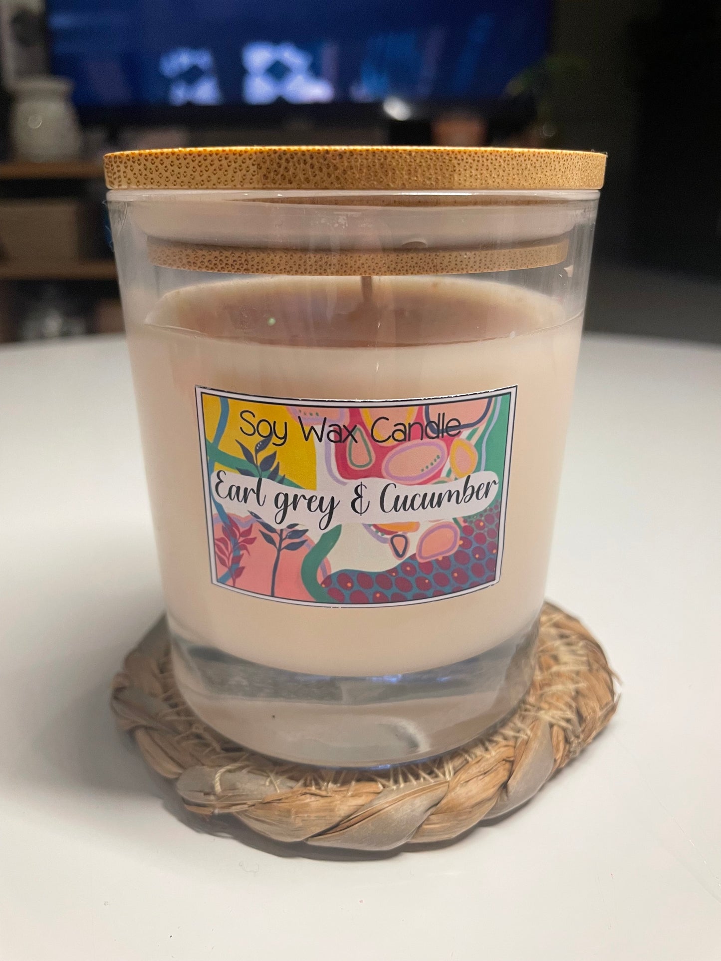 Earl grey & Cucumber soy candle