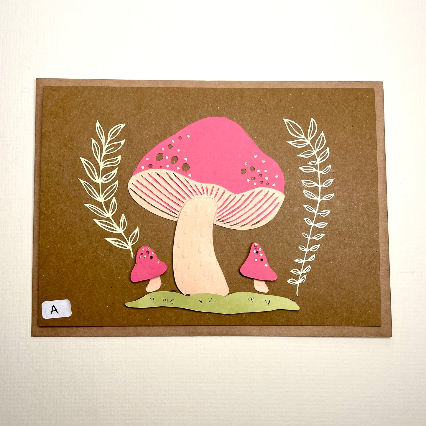 Paper Craft Mushroom Greeting card