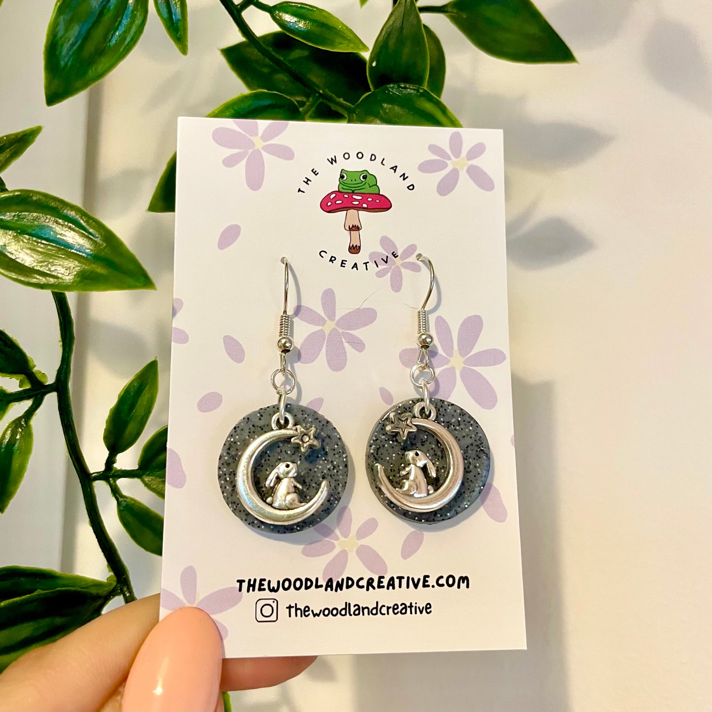 Bunny Moon dangle earrings