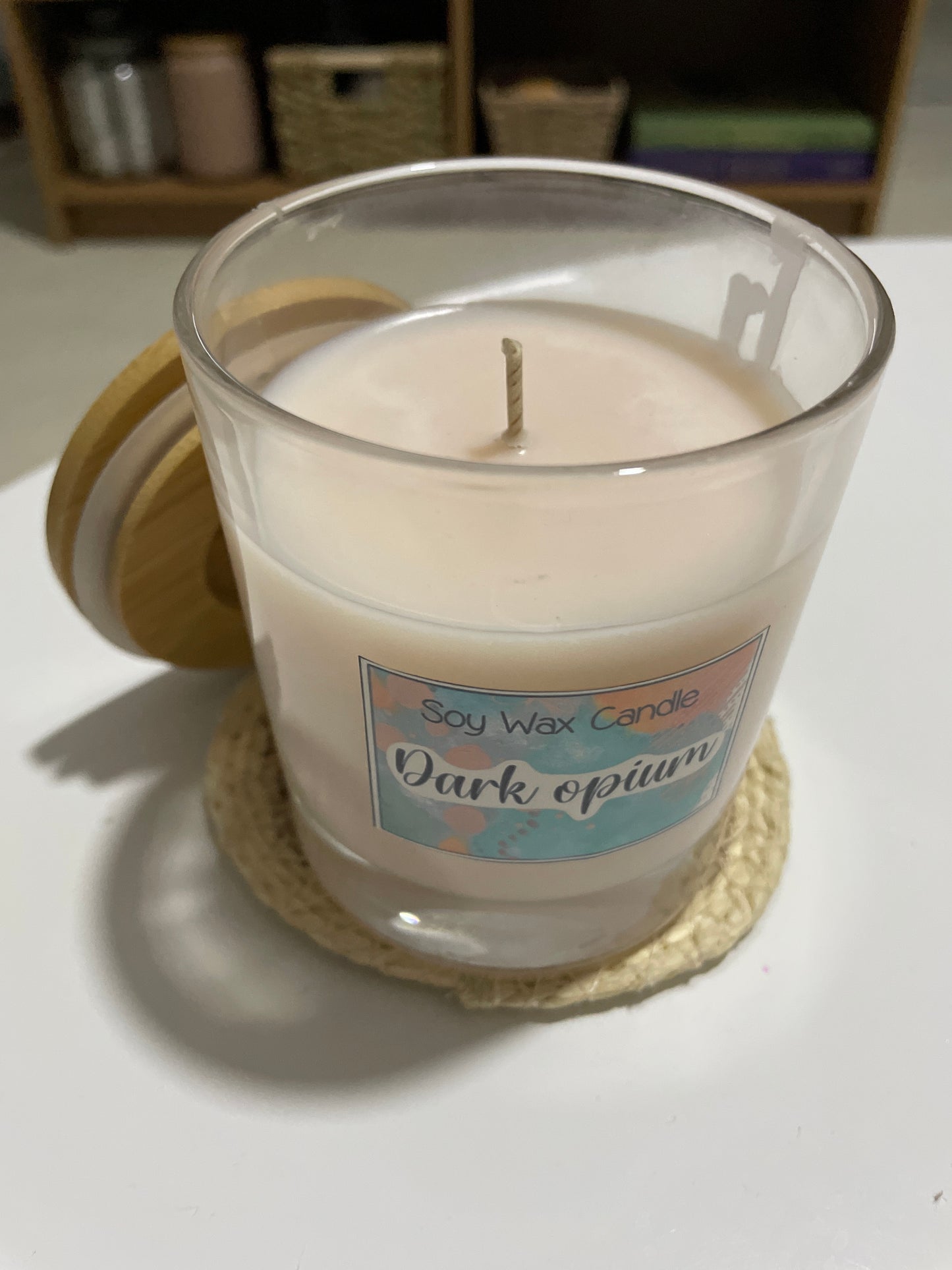 Dark Opium handmade soy candle