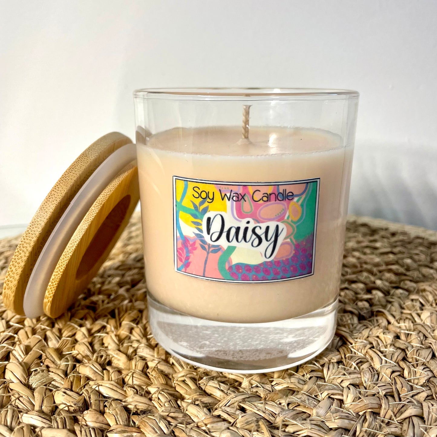 Daisy handmade soy candle