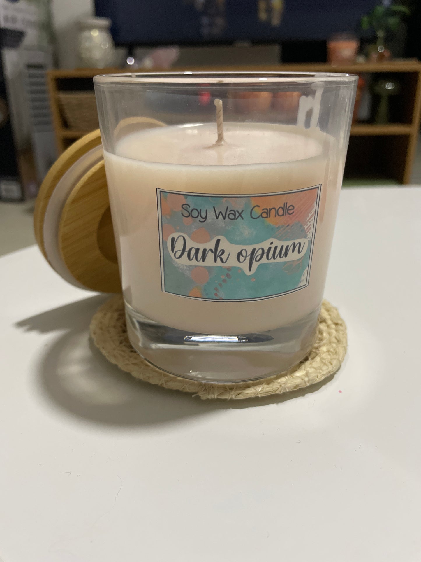 Dark Opium handmade soy candle