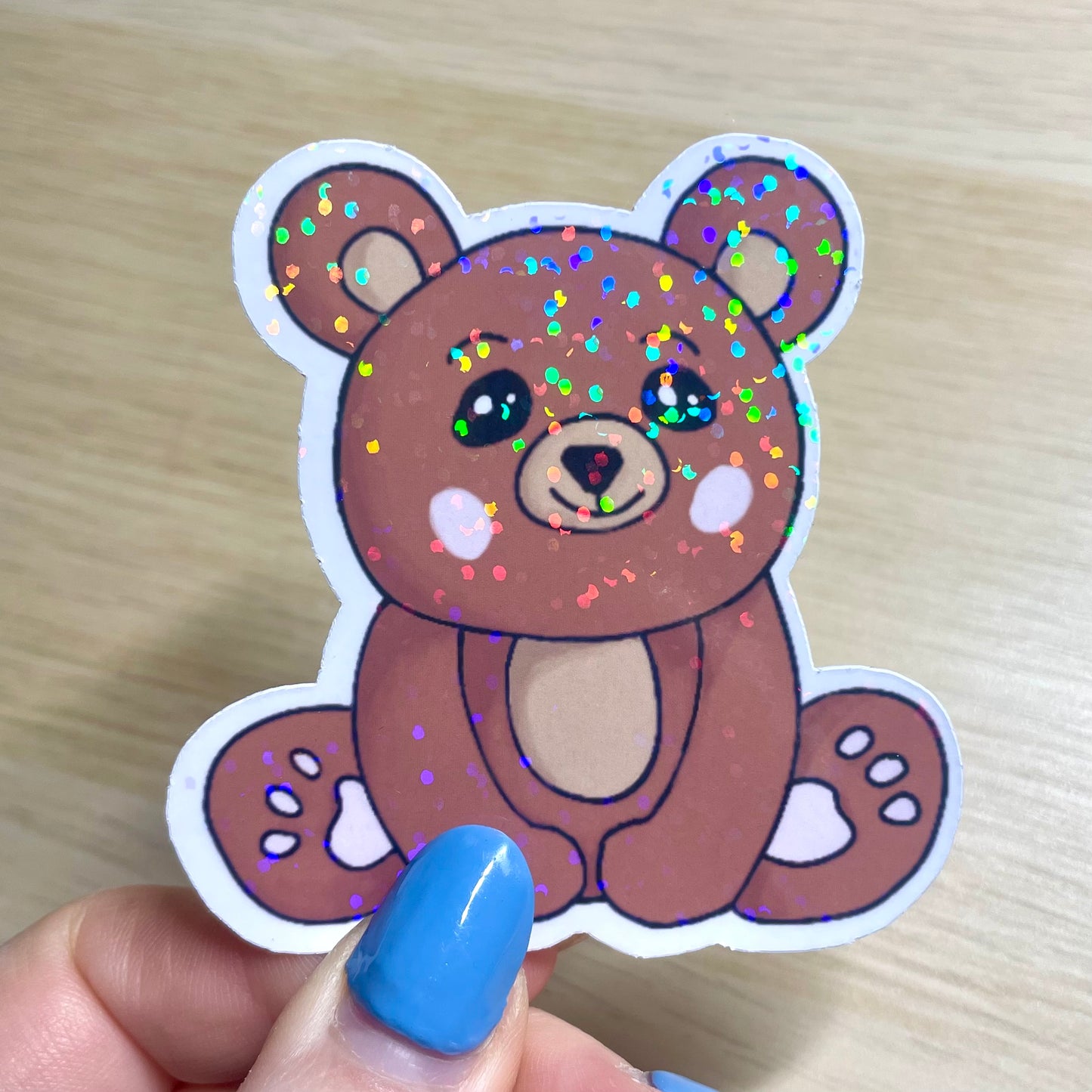 Koda bear digitally designed sticker