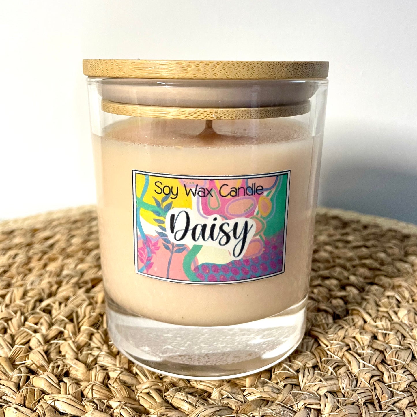 Daisy handmade soy candle