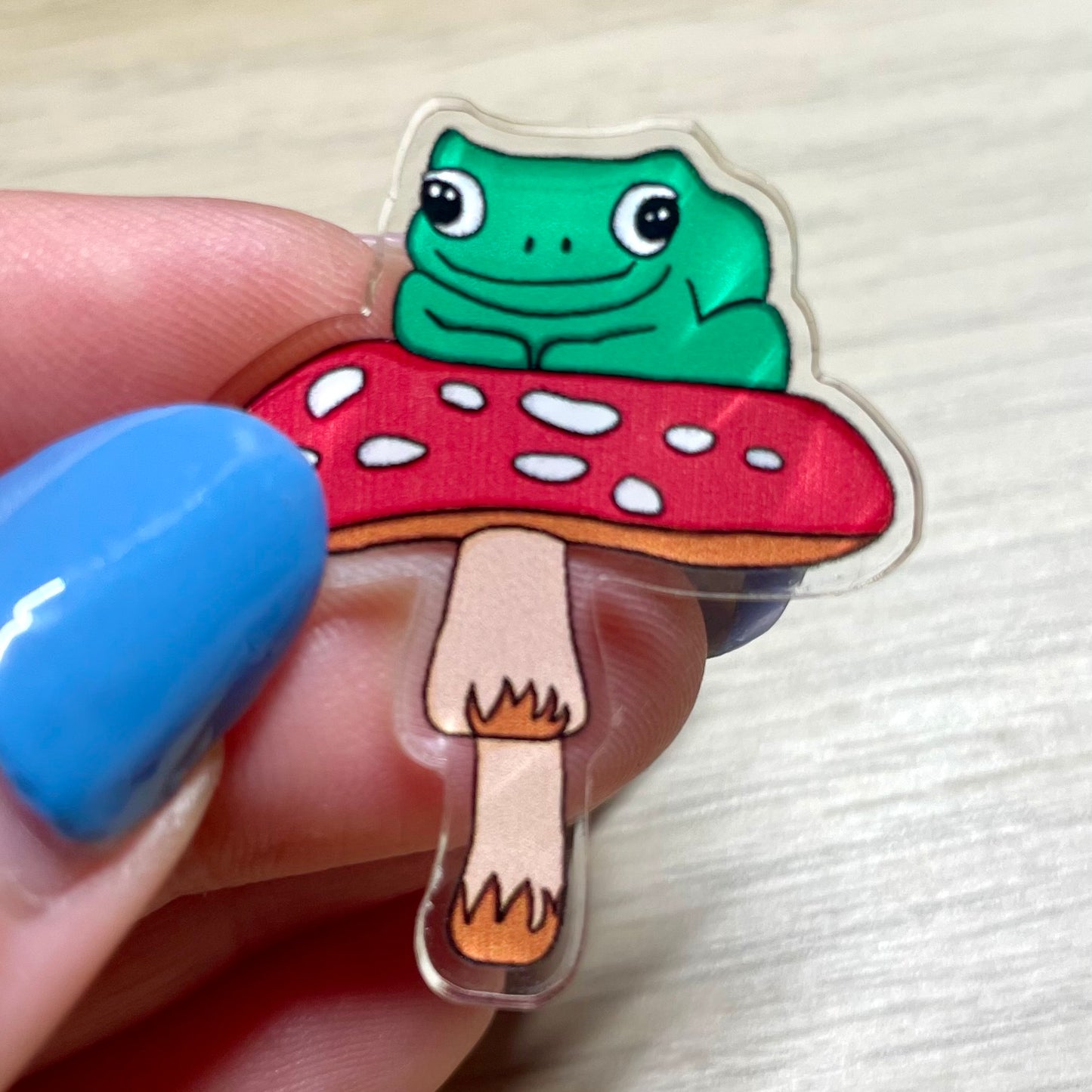 “Frogbert” Acrylic Pin