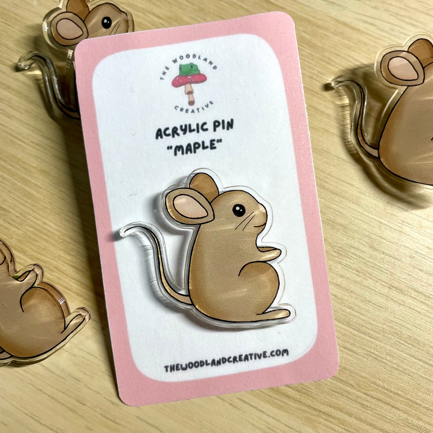 “Maple” Acrylic Pin