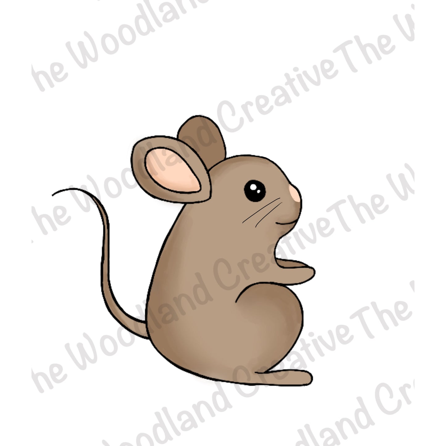 Maple Mouse digitally designed sticker