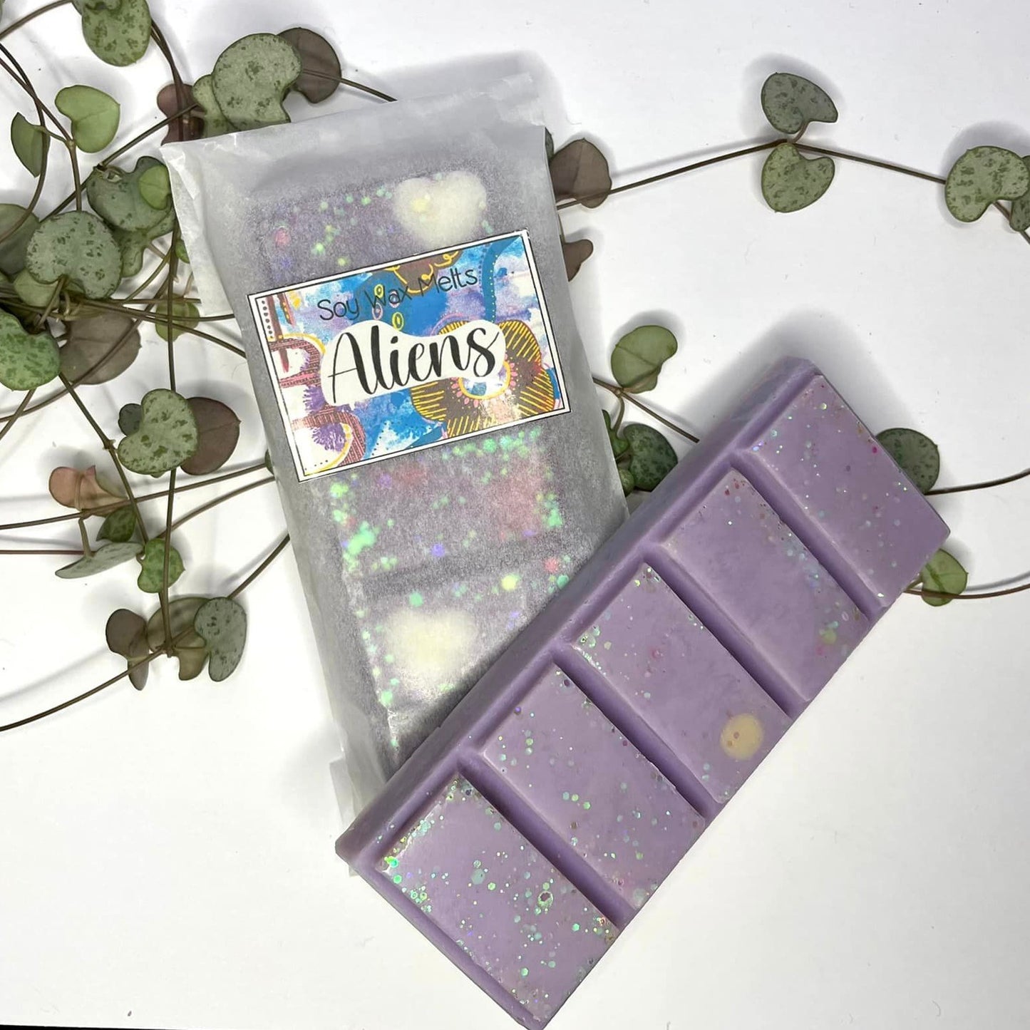 alien scented purple wax melt snap bar