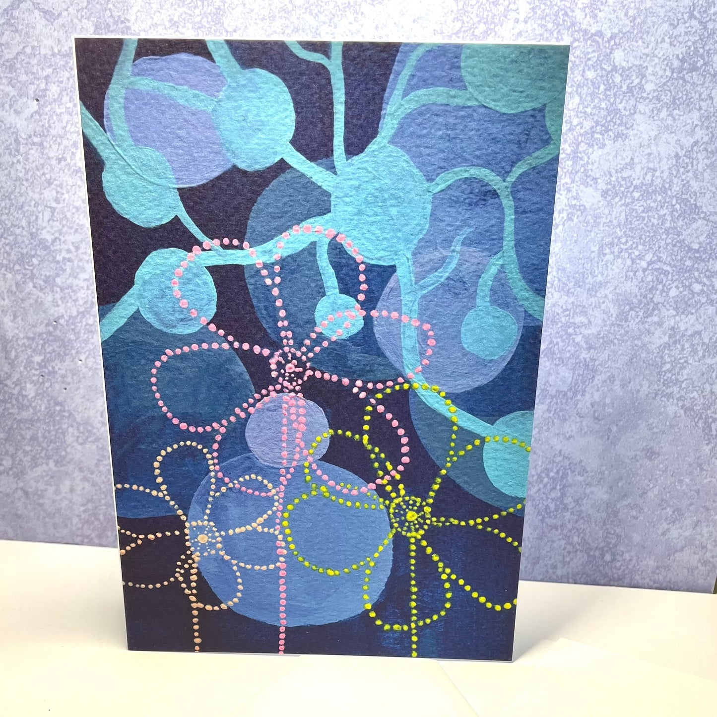 “From seed to flower ” art print greeting card