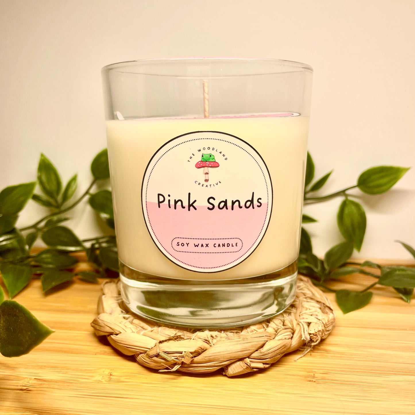 Pink Sands handmade soy candle