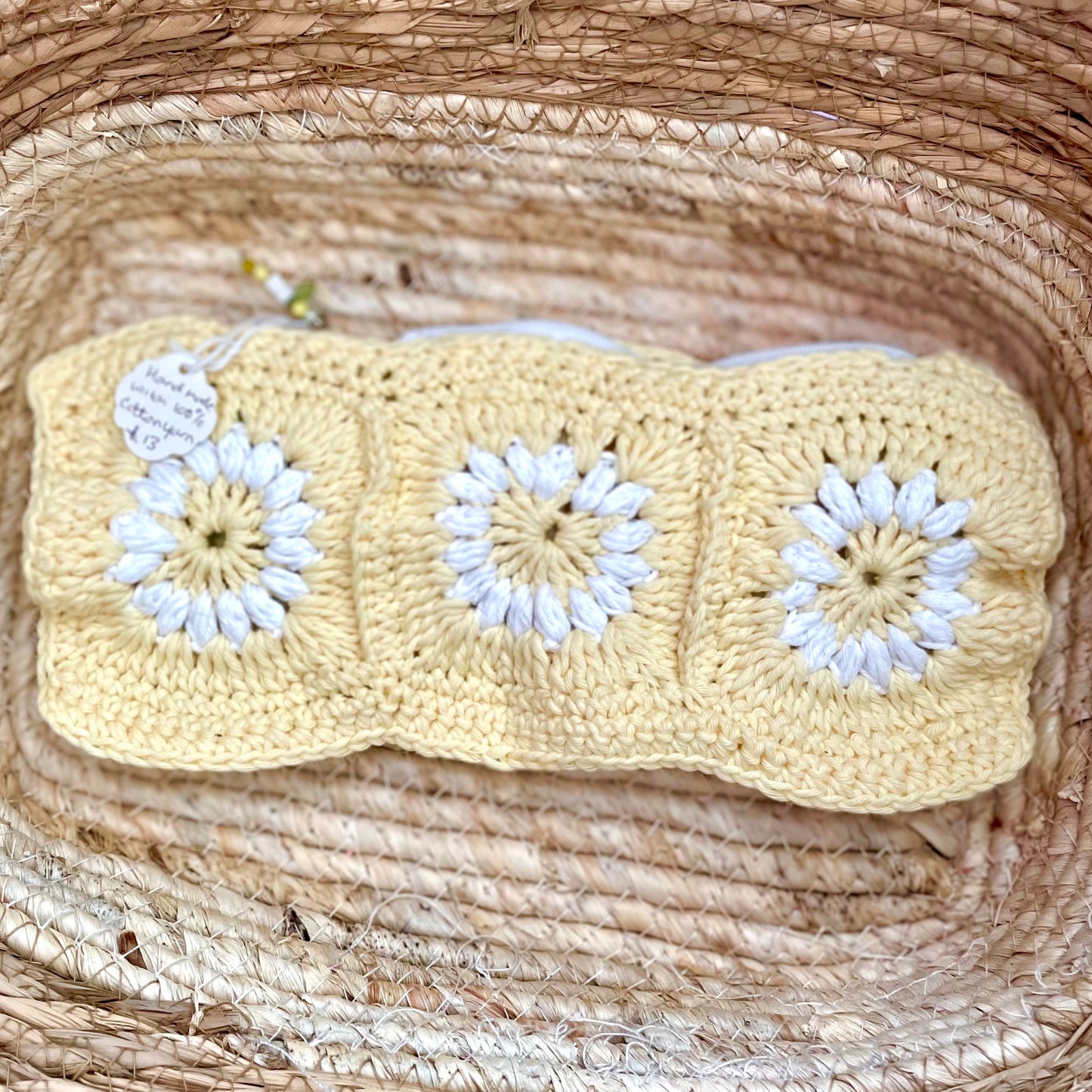 Handmade crochet pencil pouch