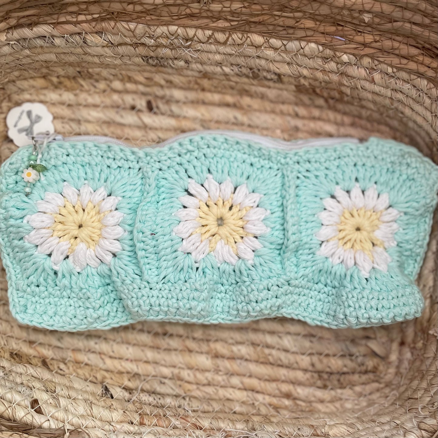 Handmade crochet pencil pouch
