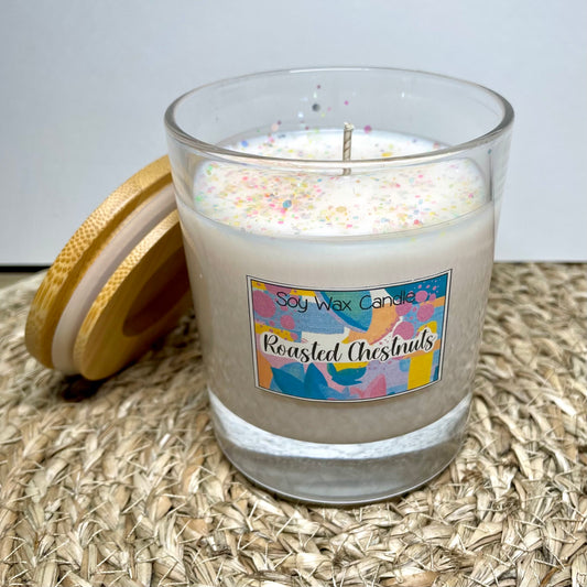 Roasted chestnuts handmade soy candle