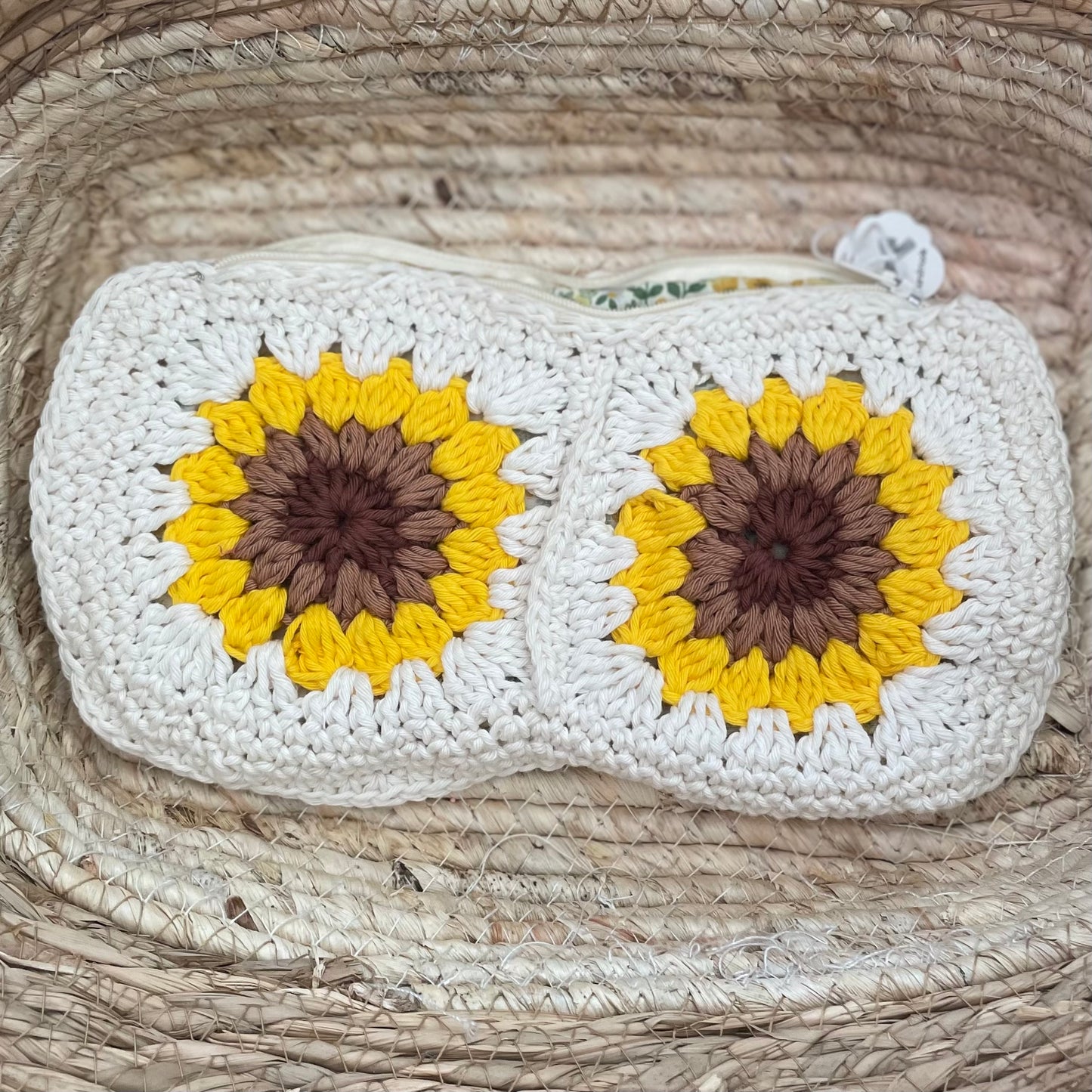 Handmade crochet pencil pouch