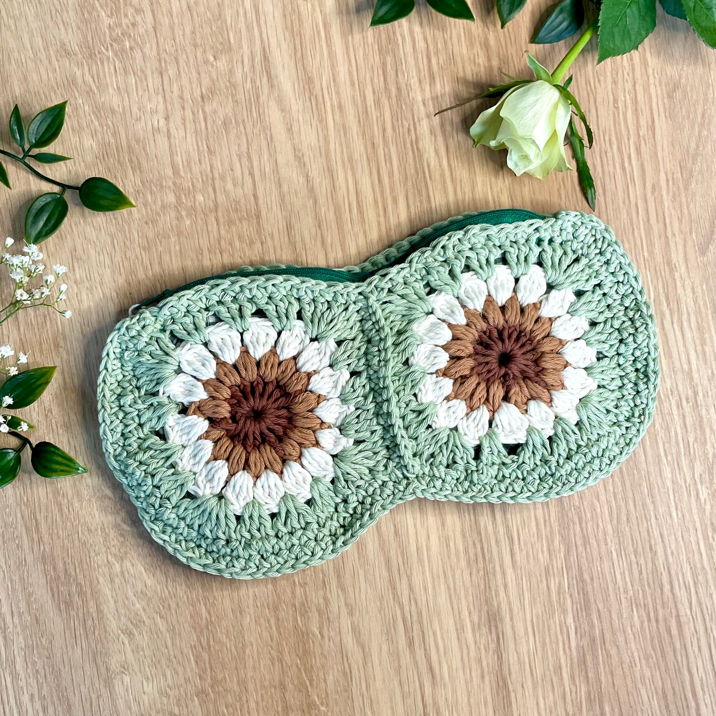 Handmade crochet pencil pouch