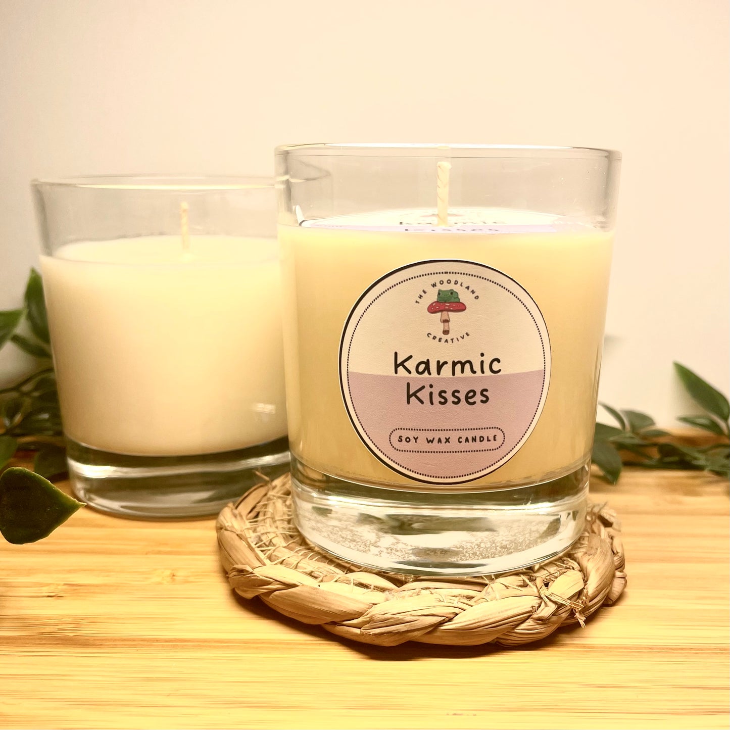 Karmic kisses handmade soy candle