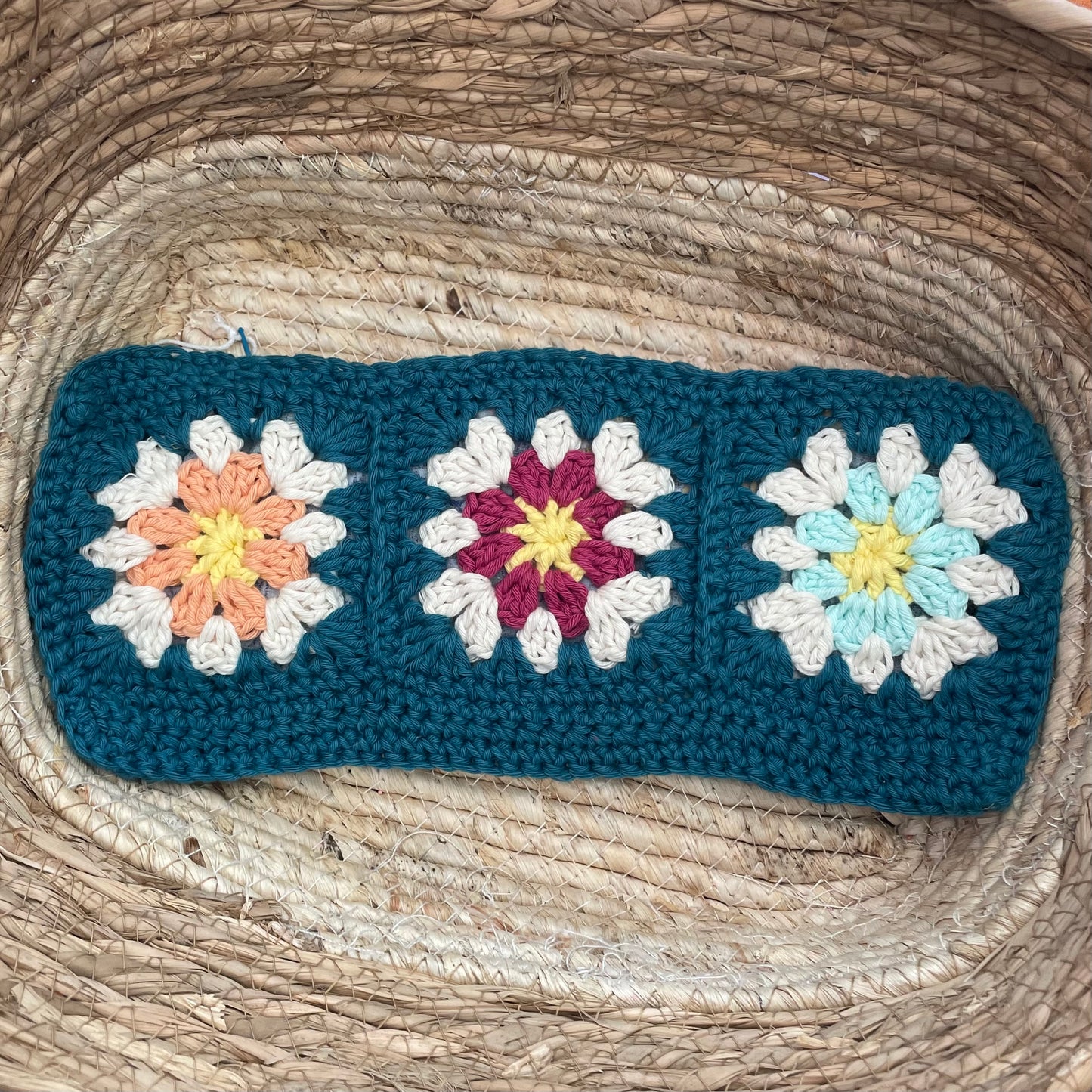 Handmade crochet pencil pouch