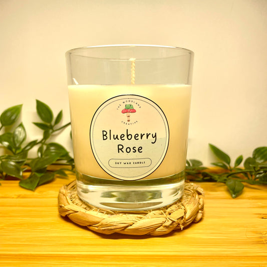 Blueberry Rose handmade soy candle