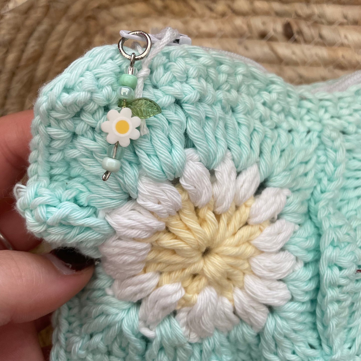 Handmade crochet pencil pouch