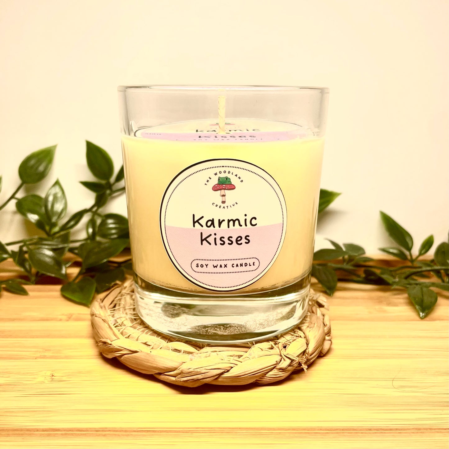 Karmic kisses handmade soy candle