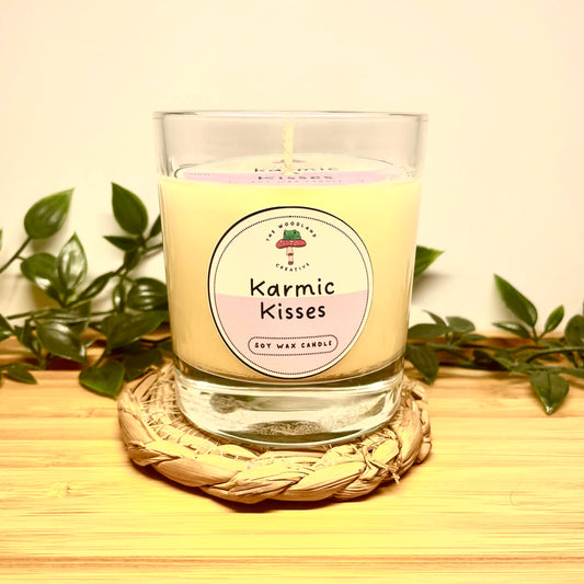 Karmic kisses handmade soy candle
