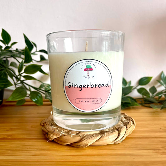 Gingerbread handmade soy candle