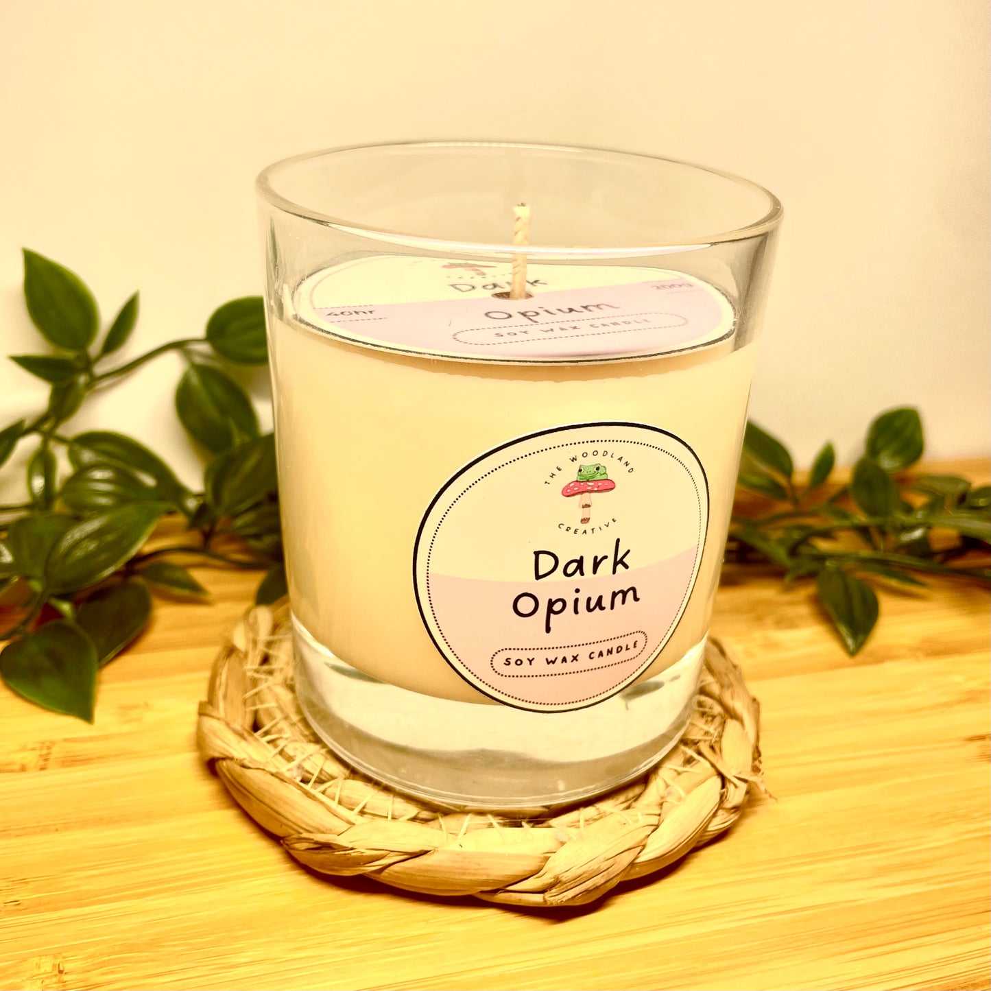 Dark Opium handmade soy candle