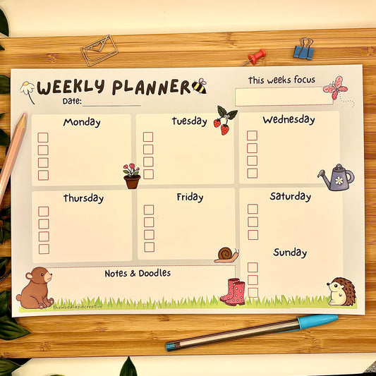 Koda’s Picnic weekly planner pad