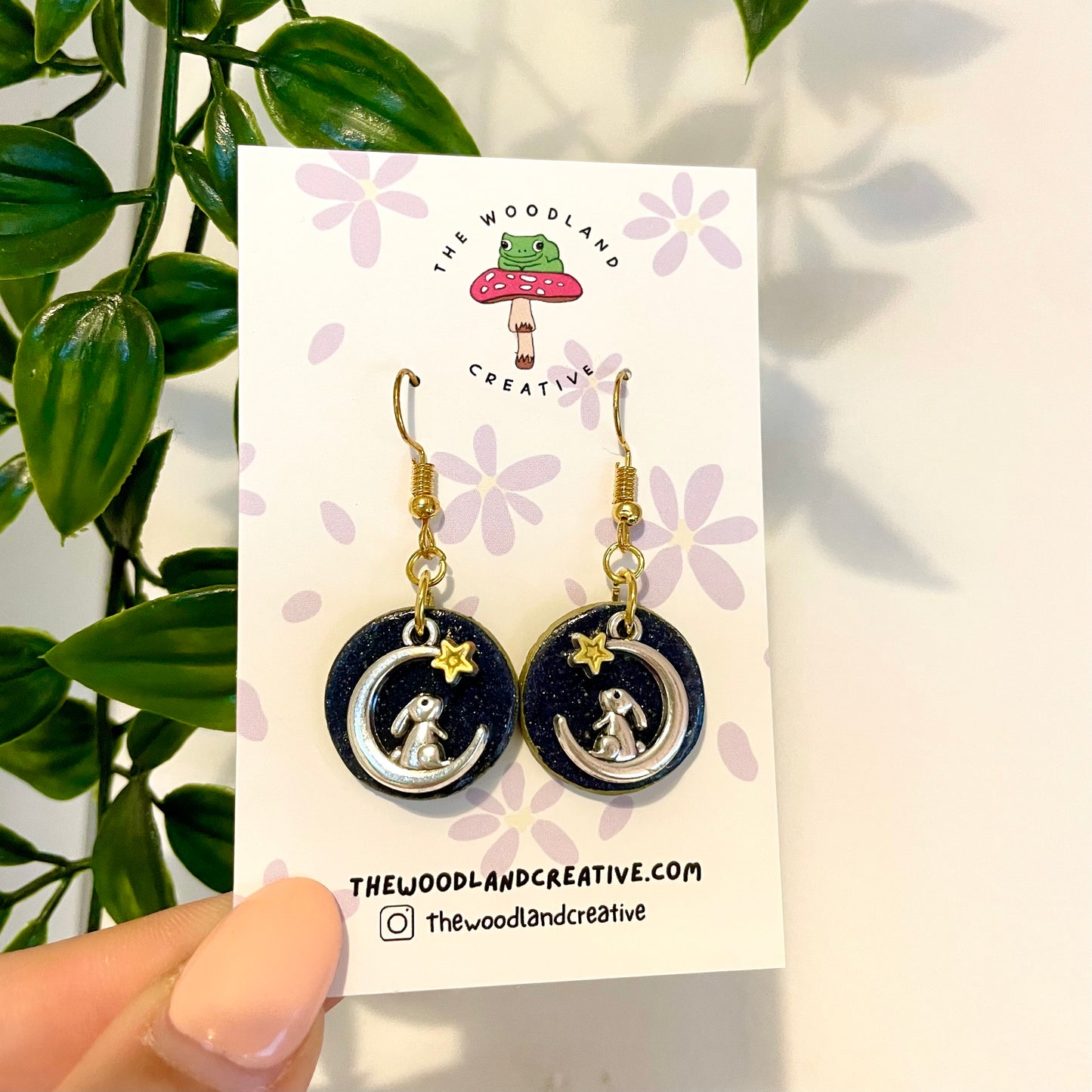 Bunny Moon dangle earrings