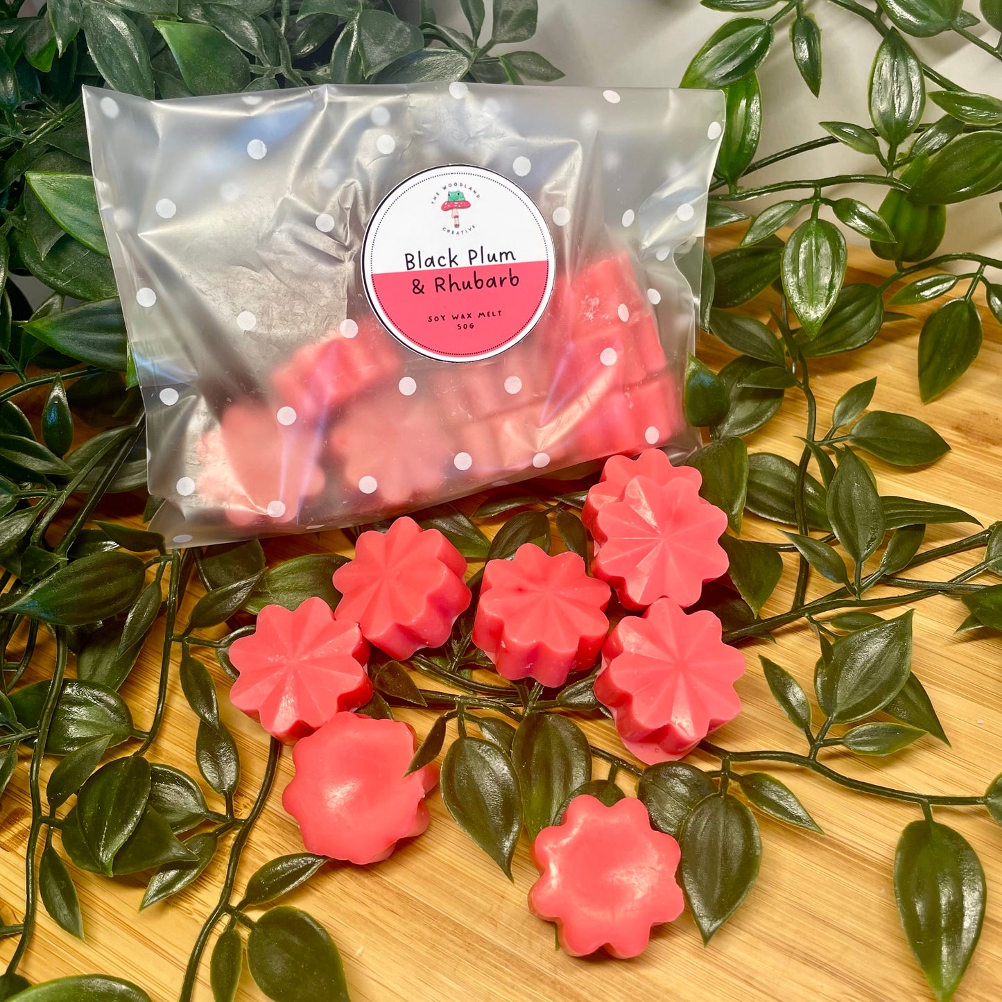 Black Plum & Rhubarb handmade soy wax melts