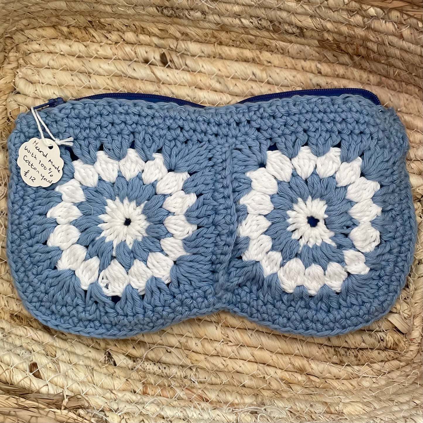 Handmade crochet pencil pouch