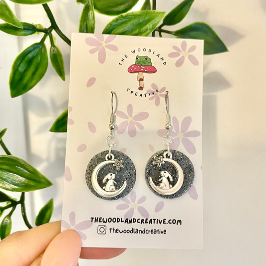 Bunny Moon dangle earrings