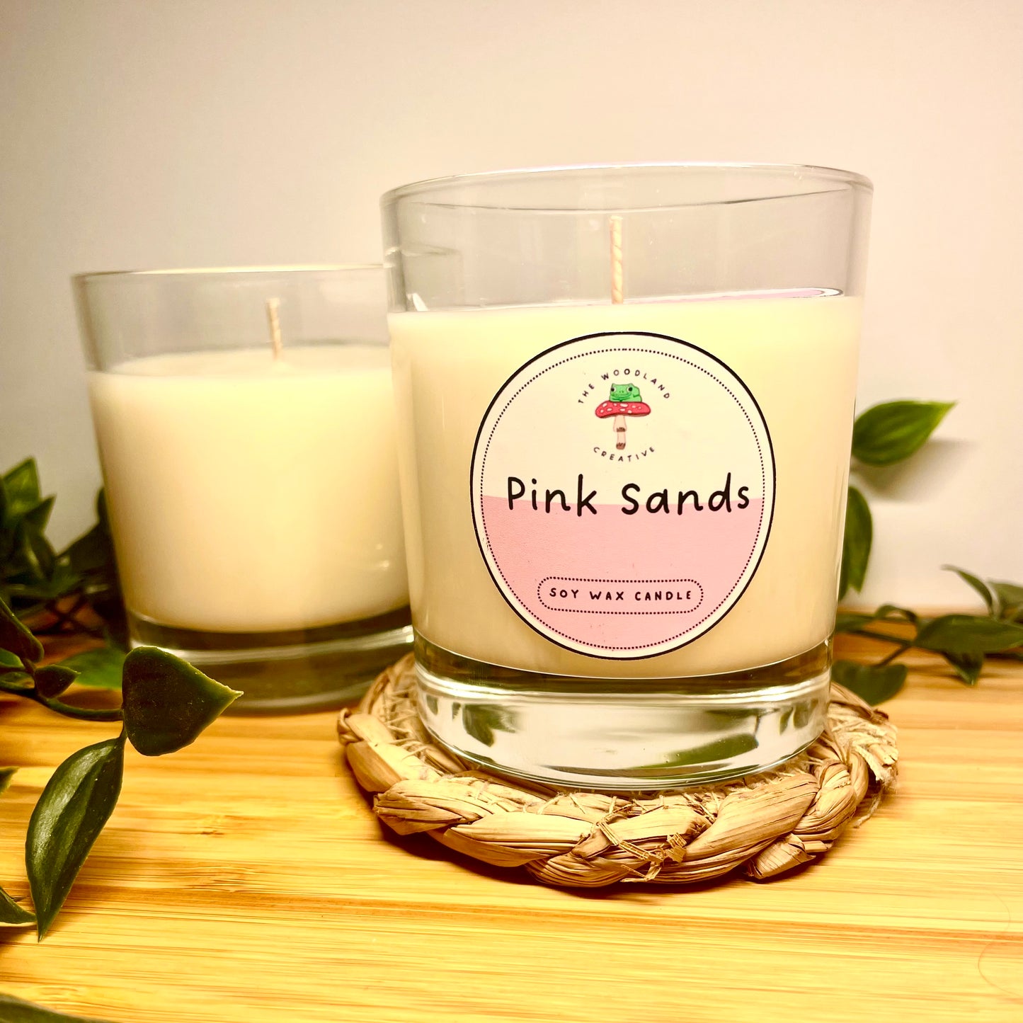 Pink Sands handmade soy candle