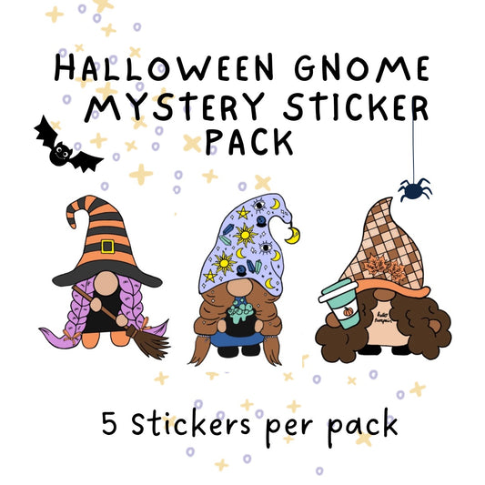 Halloween Gnome mystery sticker pack