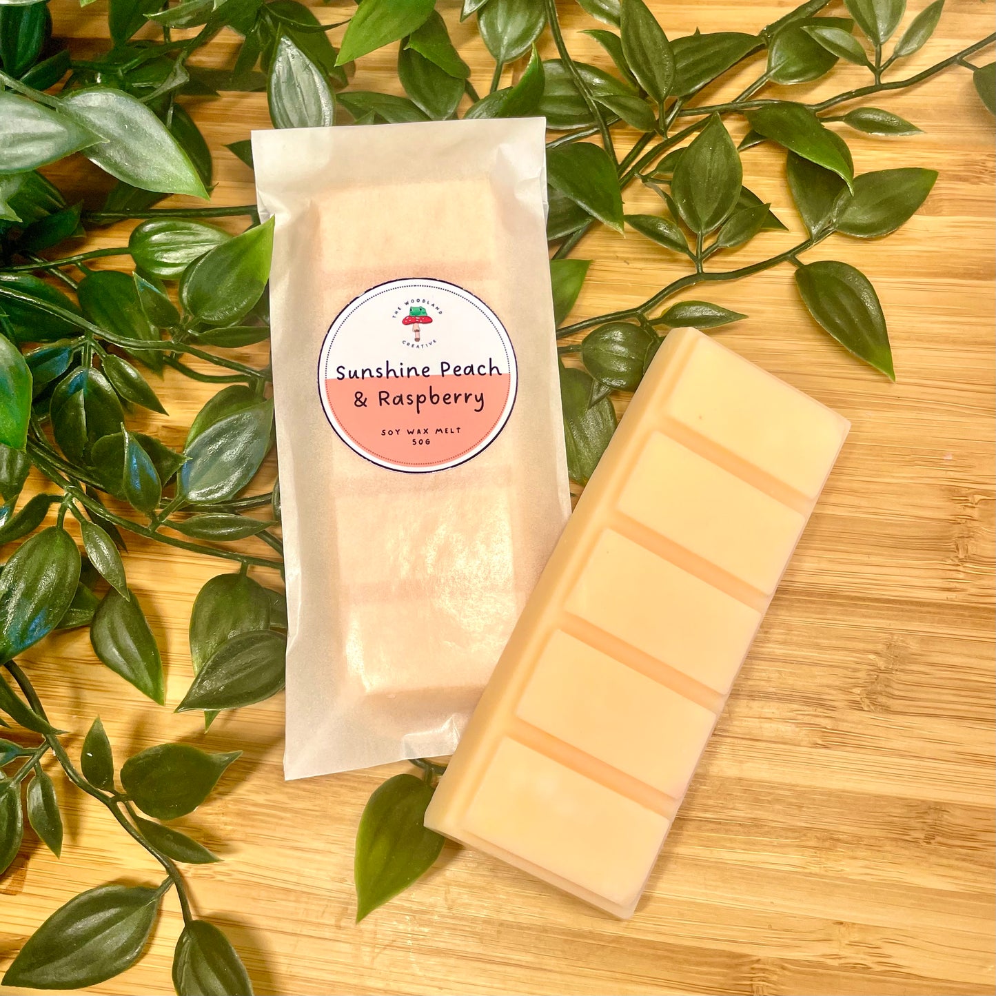 Sunshine Peach & Raspberry handmade soy wax melts