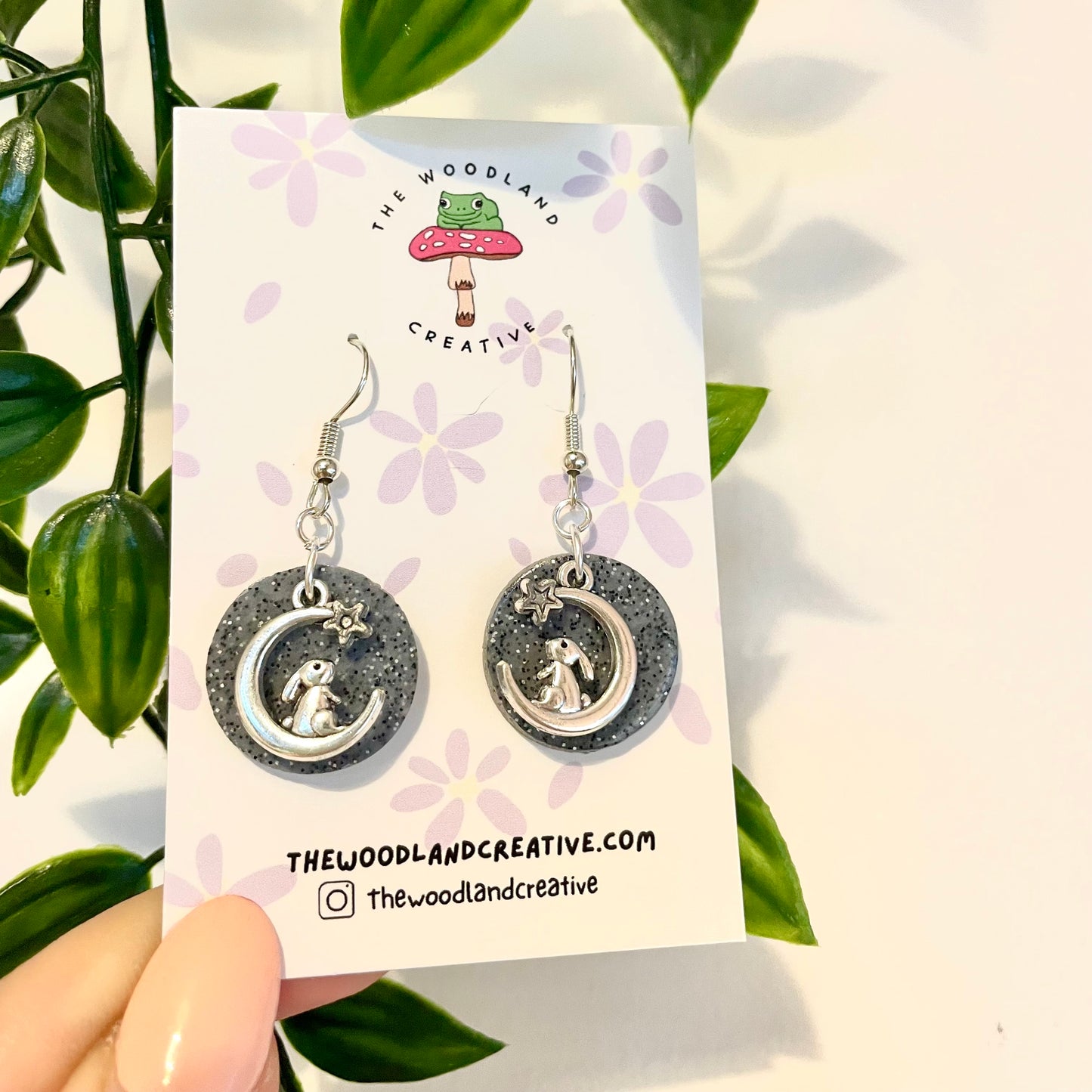 Bunny Moon dangle earrings