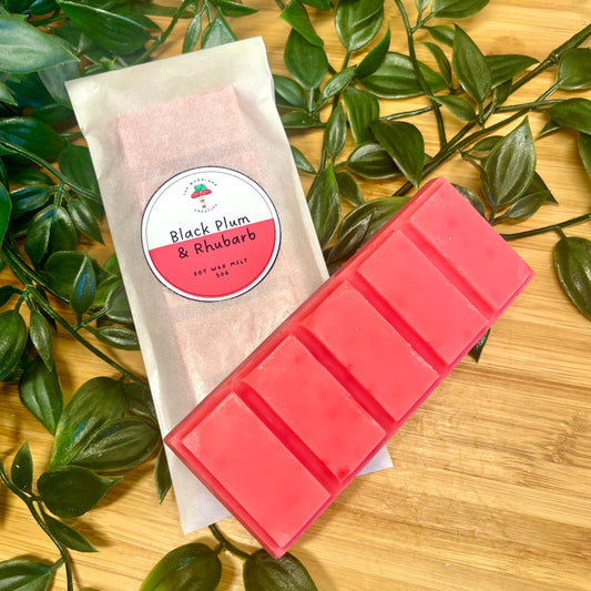 Black Plum & Rhubarb handmade soy wax melts