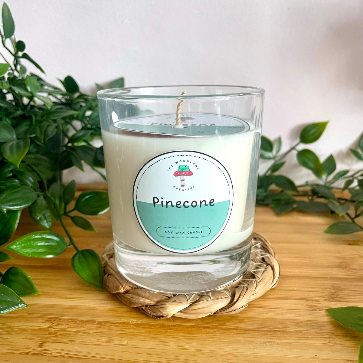 Pine cone handmade soy candle