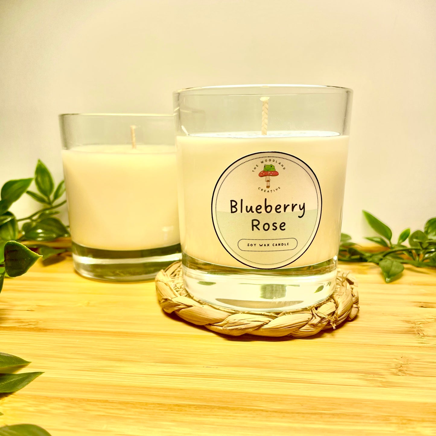 Blueberry Rose handmade soy candle