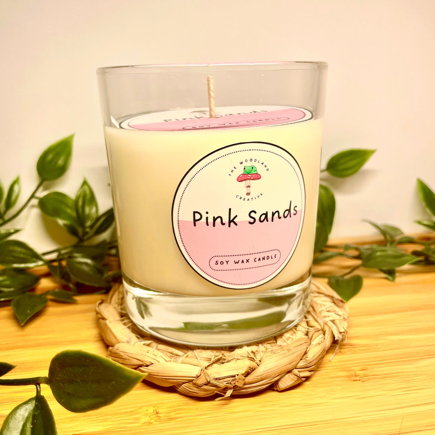 Pink Sands handmade soy candle