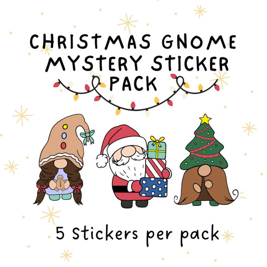 Christmas Gnome mystery sticker pack