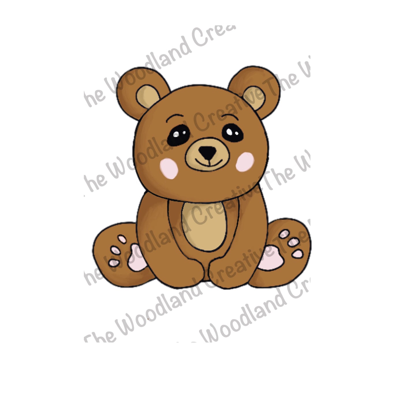 Koda bear digitally designed sticker